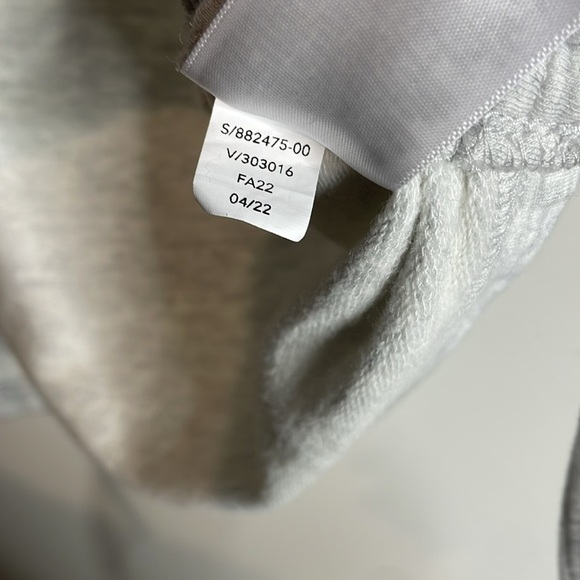 Athleta | Lombard Grey Soft Ruched Side & Cuff Sweatshirt Tie Sides Size XL - Picture 6 of 7